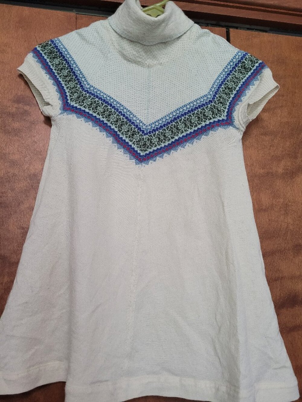 Free People turtle neck cap sleeve sweater size small